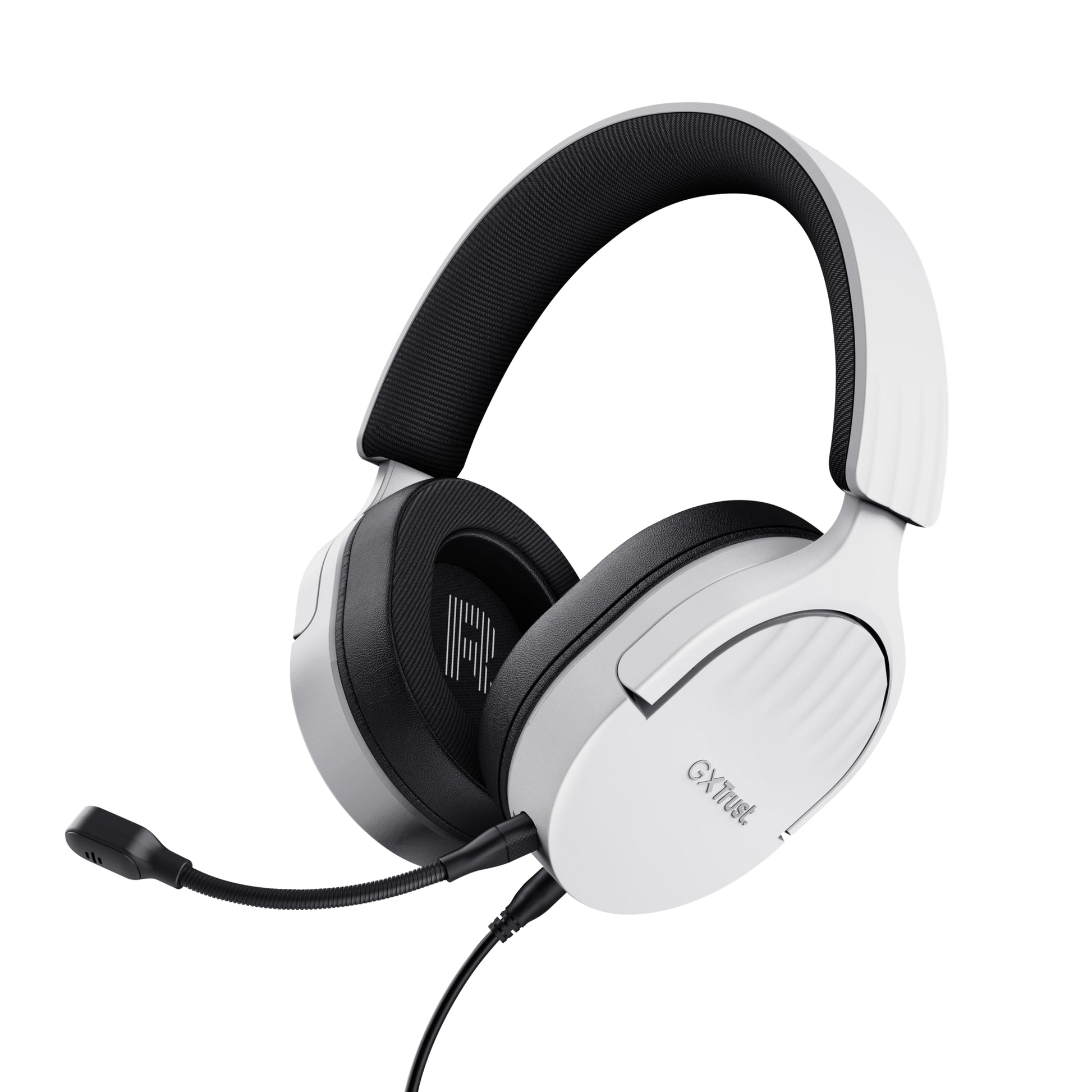 Trust GXT489 FAYZO Gaming-Headset – On-Ear, Stereo, Verkabelt, 3,5 mm Klinke, Weiss
