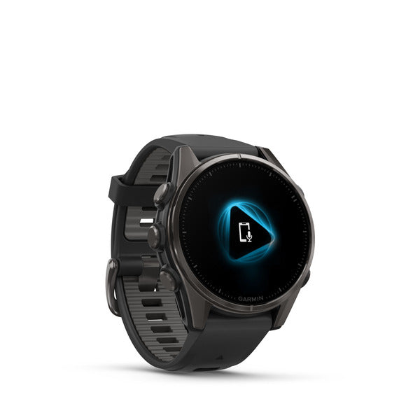 Garmin Fenix 8 – GPS-Smartwatch – 43 mm, 1,3", GPS, WLAN, AMOLED, Saphirglas, 100 m, Schwarz/Dunkelgrau