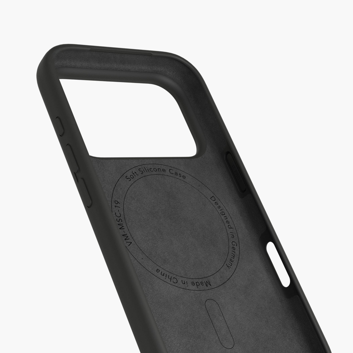 Vonmählen Backcover – für Apple iPhone 17 Pro – schwarz – Silikon, MagSafe-kompatibel