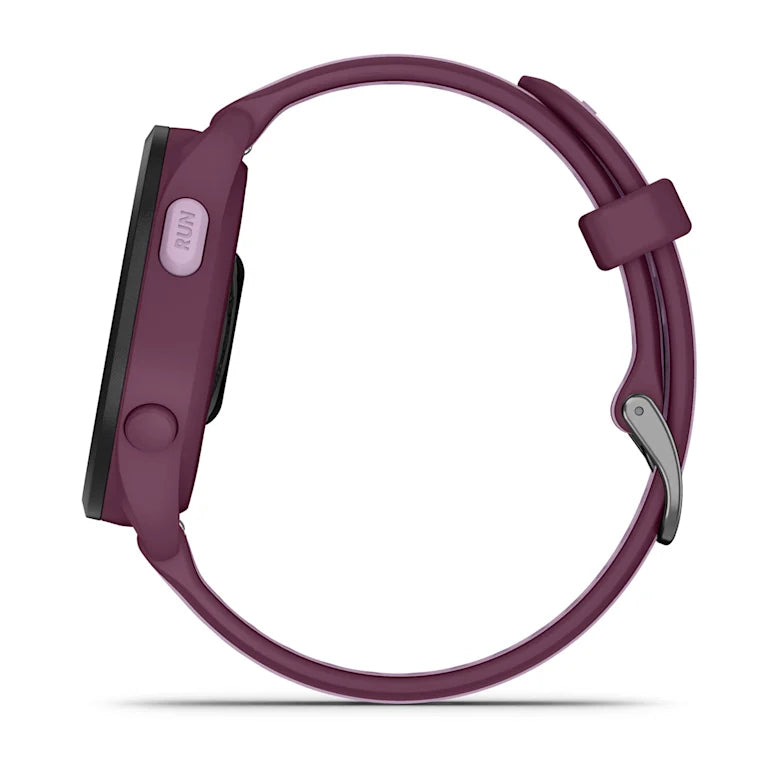 Garmin Forerunner 165 Music – GPS-Smartwatch – 43 mm, 1,2", GPS, Bluetooth, Schwimmen, Beere/Flieder