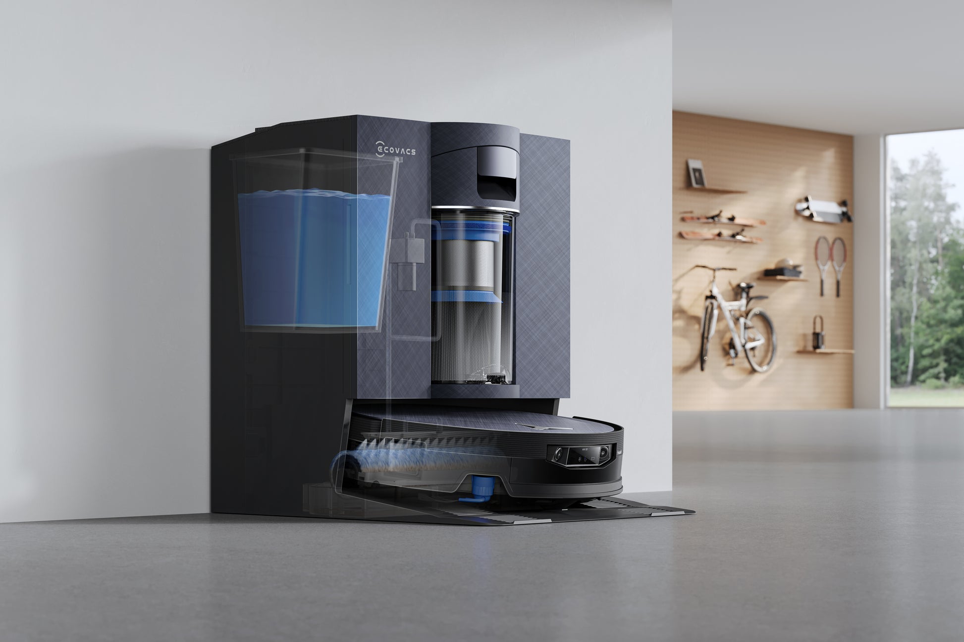Ecovacs Deebot X12 OmniCyclone Saugroboter mit Absaugstation und Wischfunktion – 22000 Pa, 497 min