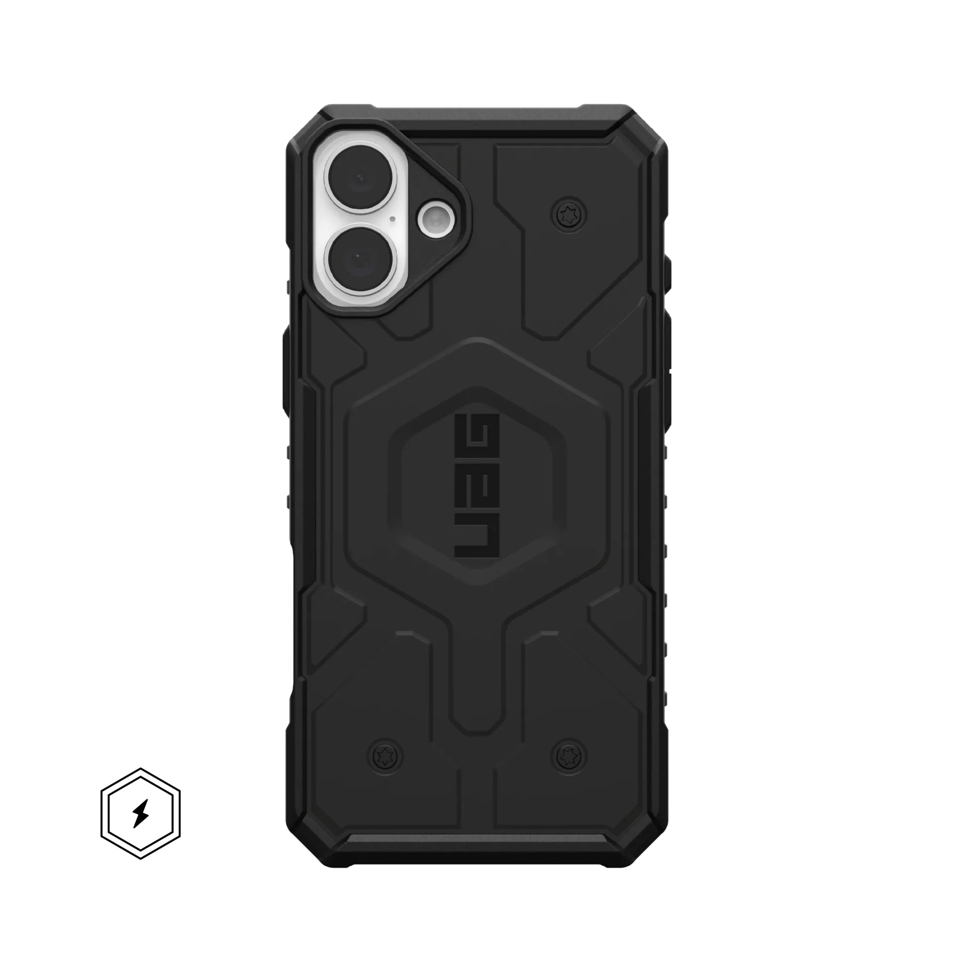 Urban Armor Gear Backcover Pathfinder – für Apple iPhone 16 Plus – schwarz – TPU – MagSafe-kompatibel