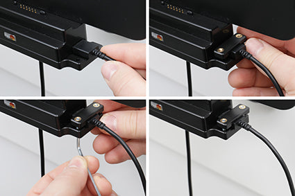 Brodit Fahrzeug-Dock für Zebra ET45 10", ET40 10" – abschliessbar, mit Ladegerät – Schwarz