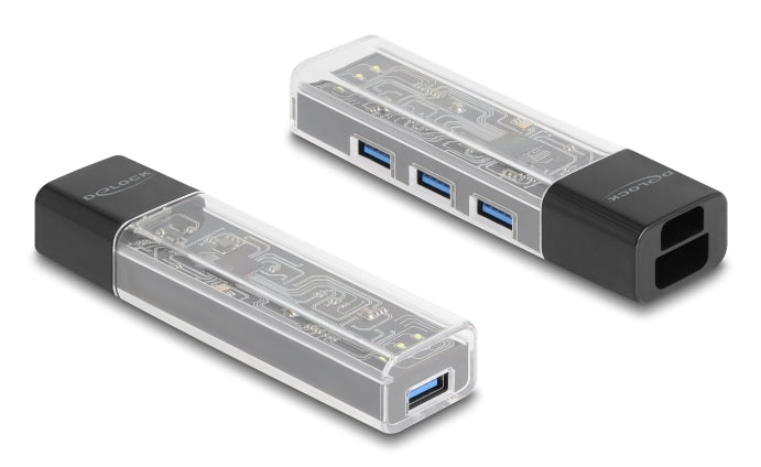 DeLOCK 64335 USB-Hub – USB-C, 4× USB-A, für Windows/Mac/ChromeOS