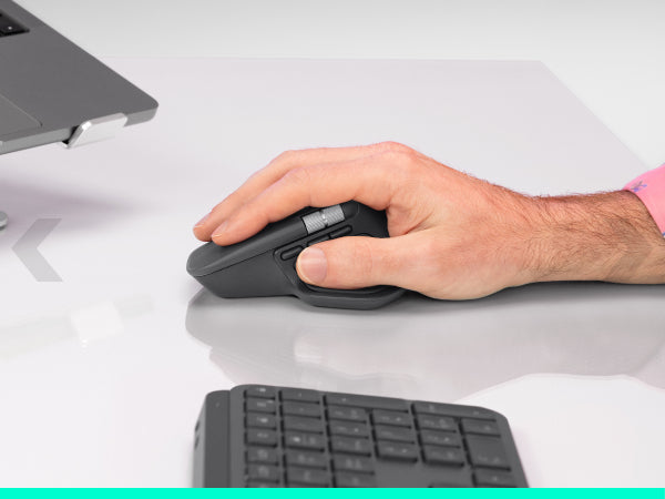 Logitech MX Master 4 for Business Business-Maus – kabellos, 8 Tasten, 8'000 dpi, für Rechtshänder, graphit