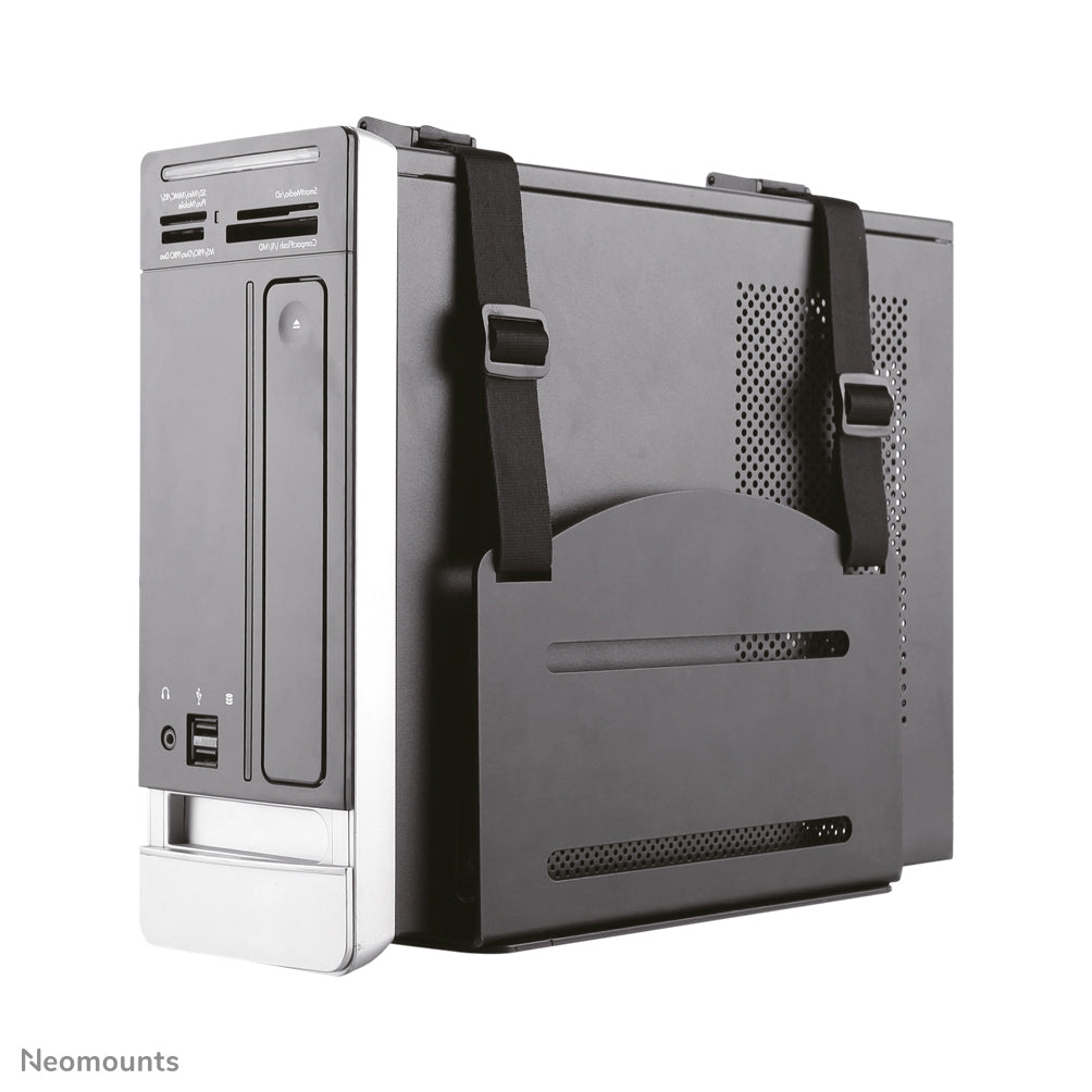 Neomounts CPU-W100BLACK – PC-Halterung (Wand) – Verstellbar (B 120–210 mm), 10 kg, Schwarz