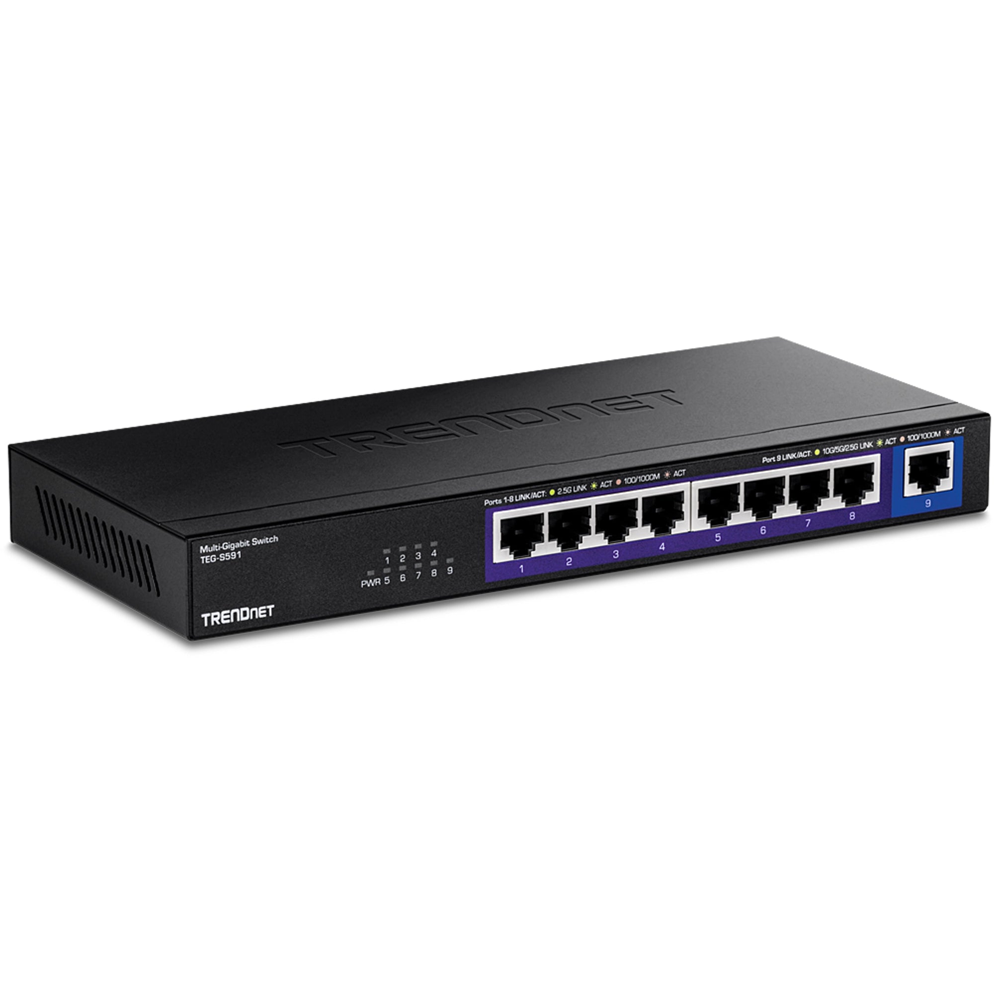 Trendnet TEG-S591 – Unmanaged Switch – 8× 2,5G + 1× 10G, Desktop