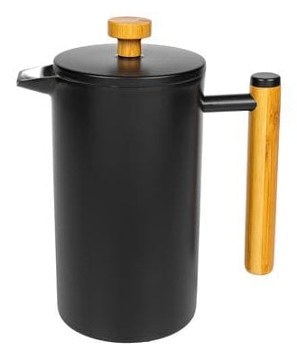 Furber. Furber French Press / Kaffeebereiter – 0,4 l, 3 Tassen, Edelstahl/Bambus