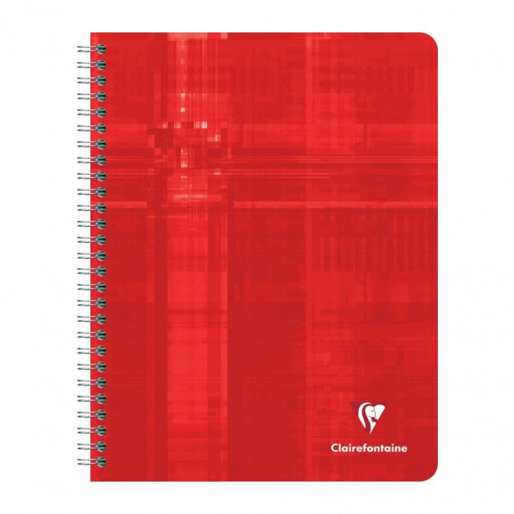 Clairefontaine Spiralheft, 175 × 220 mm, 5 mm kariert, 120 Seiten, 90 g/m² – sortiert