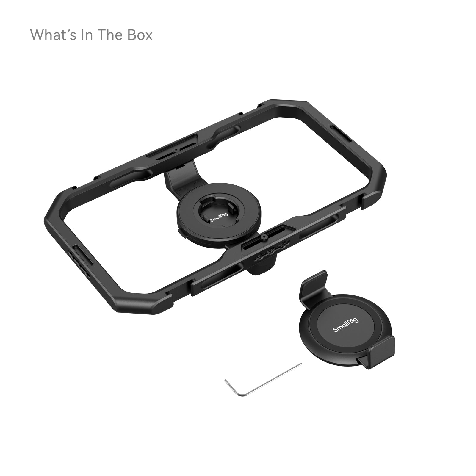 SmallRig Käfig, magnetische Montage – für Smartphones 62,5–87 mm Breite – Schwarz, Aluminium/Silikon