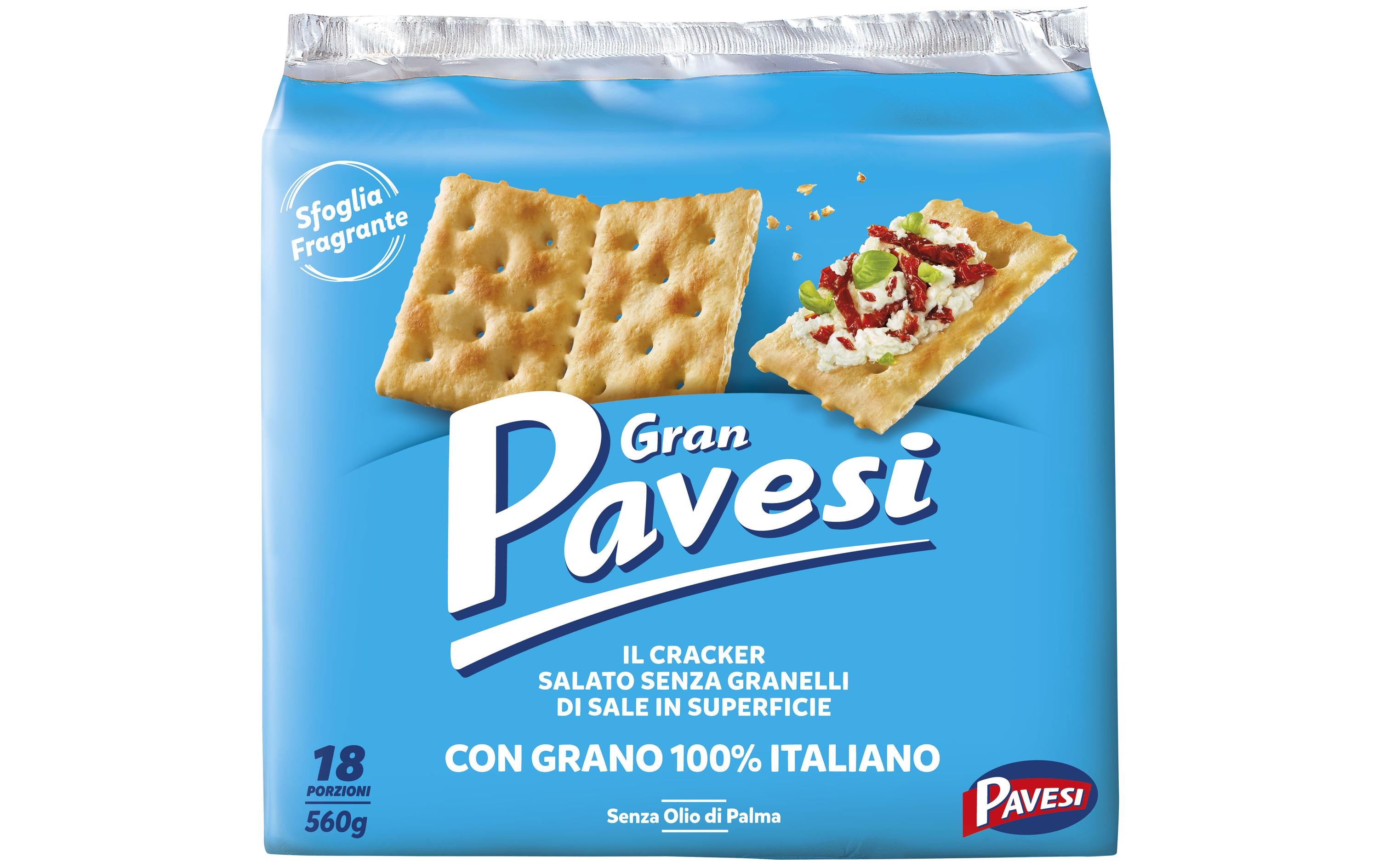 Gran pavesi Cracker – nicht gesalzen – 560 g