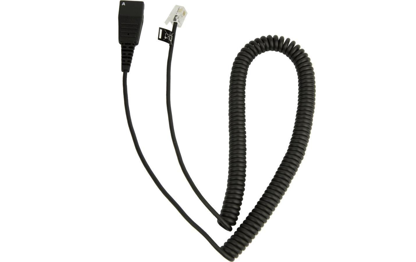 Jabra PLX A22 – Headset-/Audio-Kabel & Adapter, QD zu RJ10, Spiralkabel, 0,5–2 m, für CallMaster V/VI