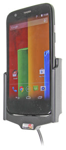 Brodit Auto-Halterung, aktiv, mit Zigarettenanzünder – für Motorola Moto G – Schwarz, ABS