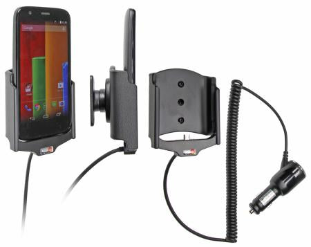 Brodit Auto-Halterung, aktiv, mit Zigarettenanzünder – für Motorola Moto G – Schwarz, ABS
