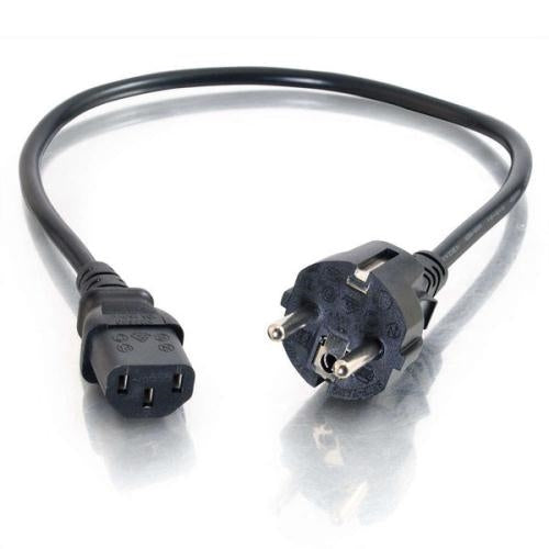 DELL Netzkabel – Schuko (Typ E/F) – IEC C13, 2 m, Schwarz