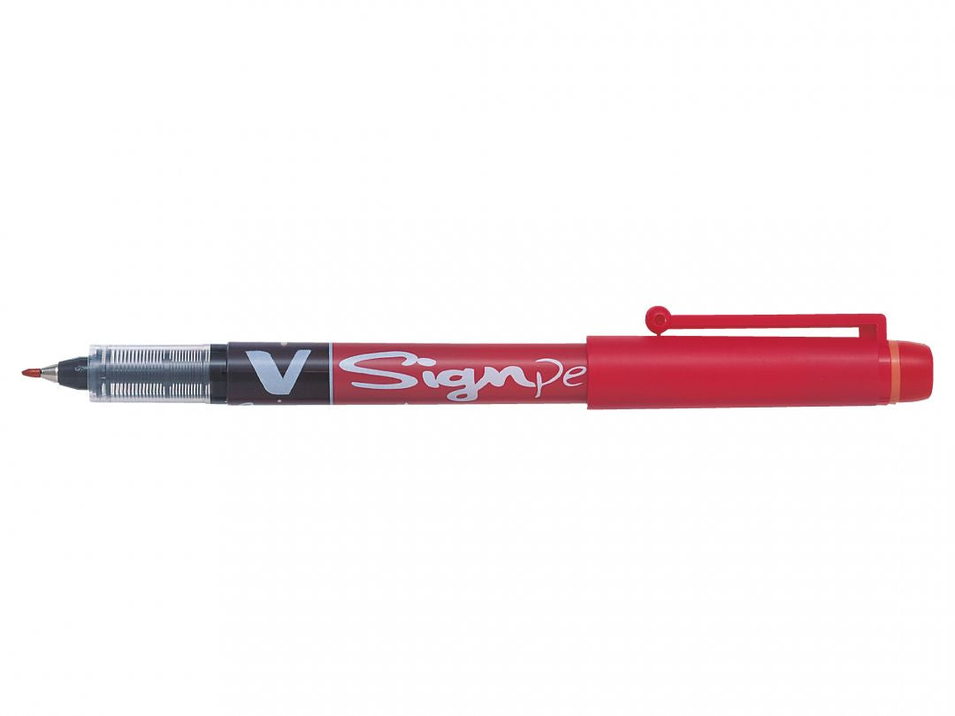 Pilot V-Sign Pen Fineliner – 0,6 mm, rot, nachfüllbar