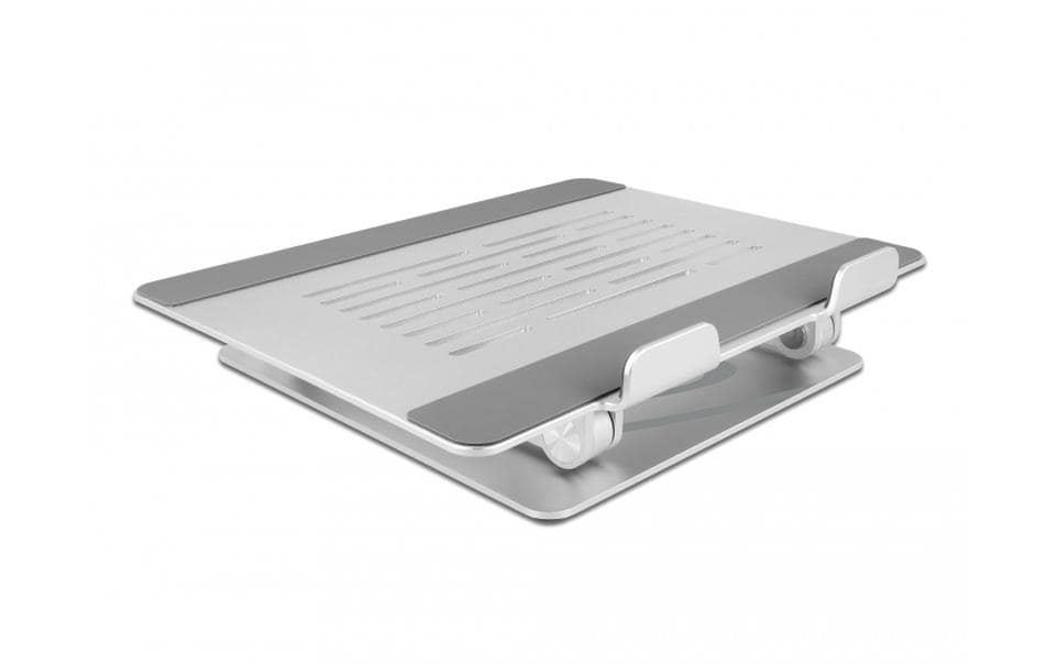 DeLOCK Laptop-Ständer – bis 15,6", höhenverstellbar, zusammenklappbar – Aluminium