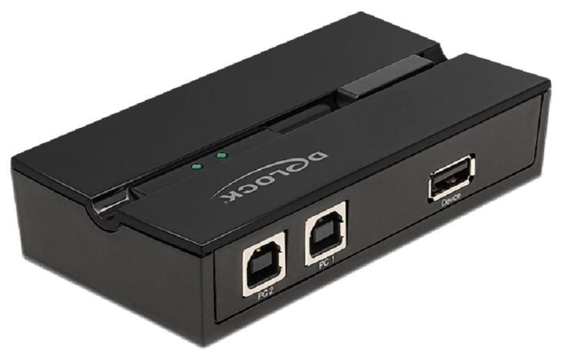 DeLOCK 11491 USB-Hub – USB-A, 3× USB 2.0, für 2 PCs