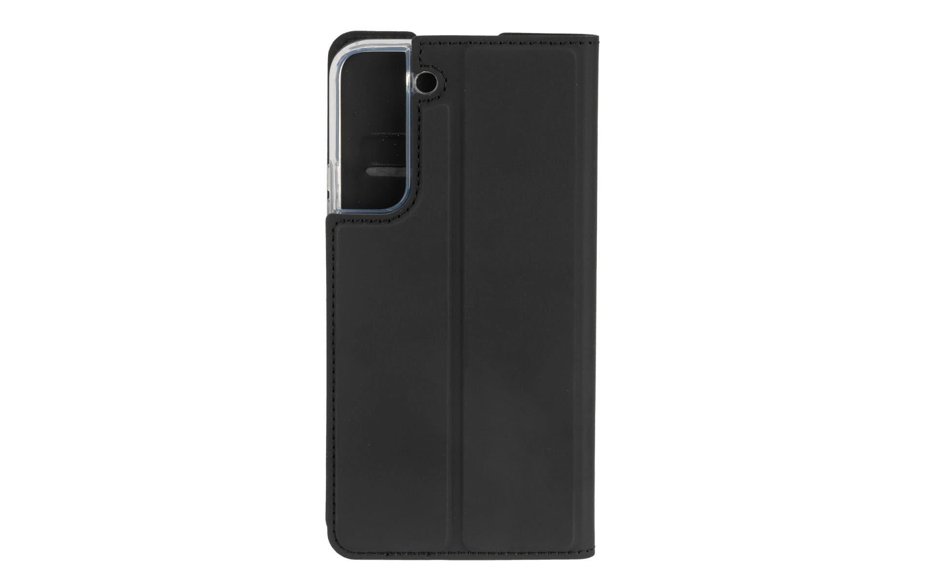 4smarts URBAN Lite Folio – für Samsung Galaxy S22+/Galaxy S21 5G, mit Ständer, mit Kartenfach, PU+TPU, Schwarz