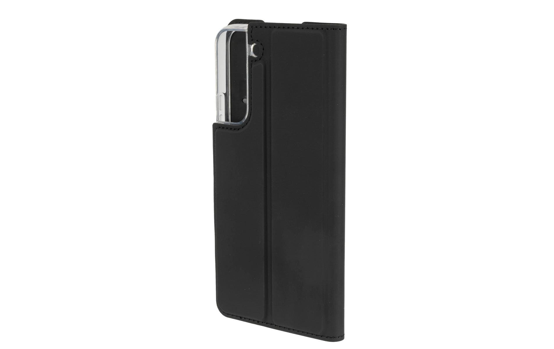 4smarts URBAN Lite Folio – für Samsung Galaxy S22+/Galaxy S21 5G, mit Ständer, mit Kartenfach, PU+TPU, Schwarz