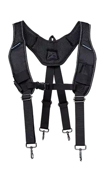 ProClick Hosenträger L/XL – verstellbar, mit Schultertragegurt, schwarz, Mesh