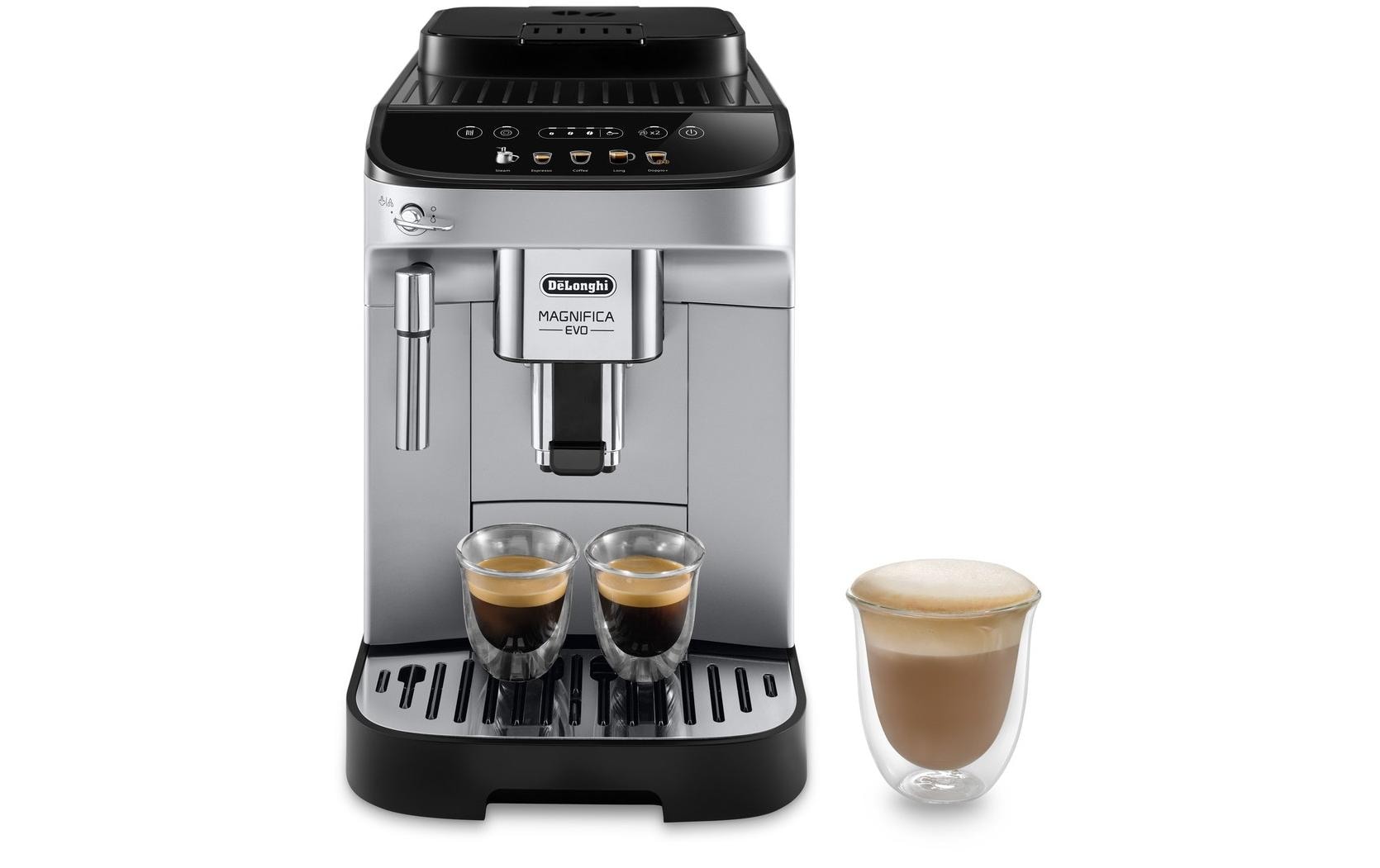 De’Longhi Magnifica Evo Kaffeevollautomat – 15 bar, 1,8 l, 250 g, Silber