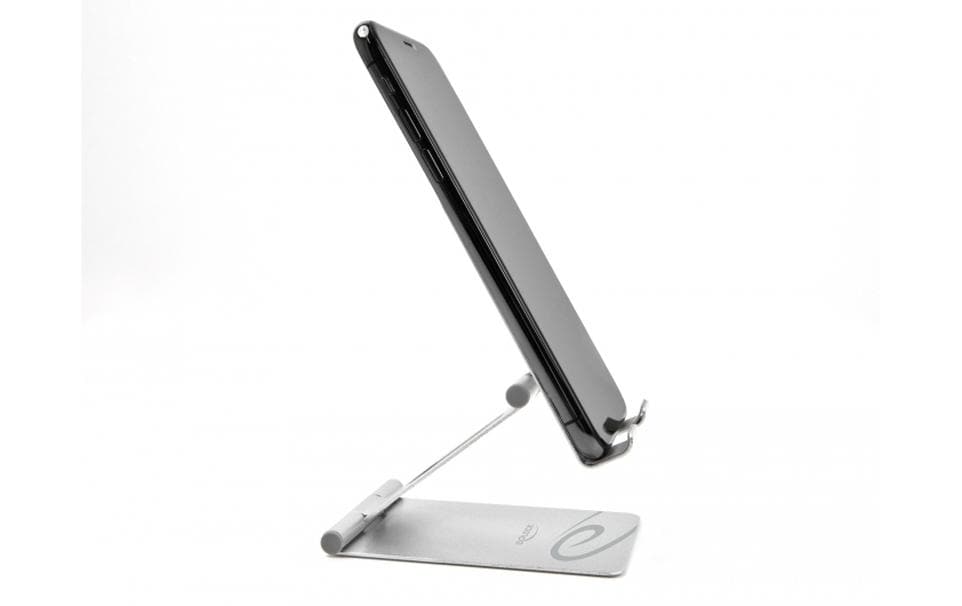 DeLOCK Verstellbarer, faltbarer Tischständer – für Geräte bis 12" – Silber, Aluminium