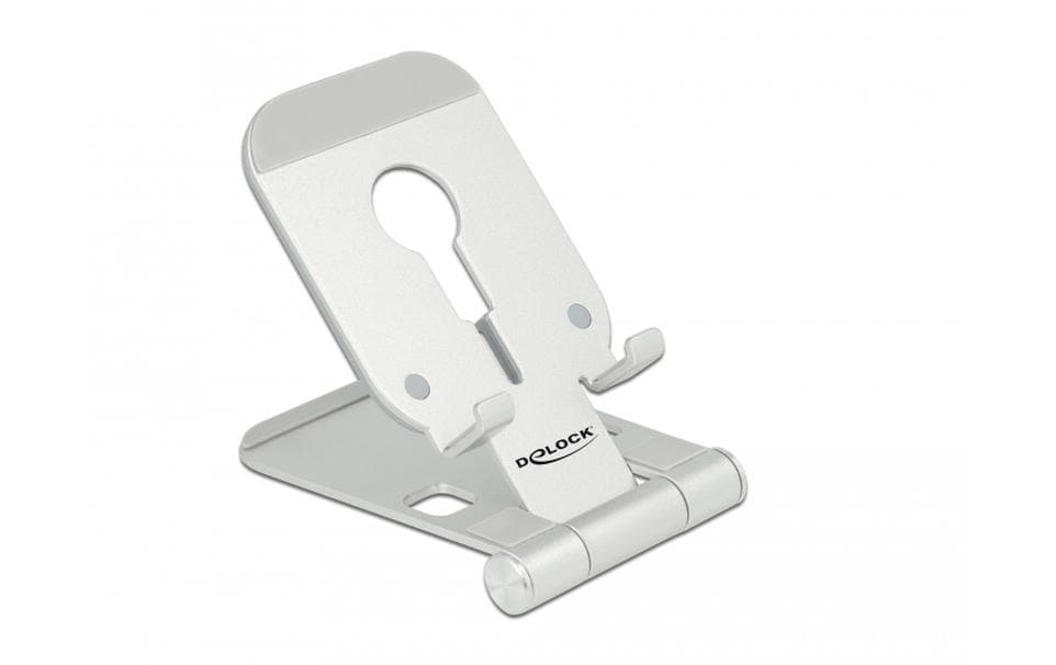 DeLOCK Tischständer, faltbar, für MagSafe – Silber, Aluminium