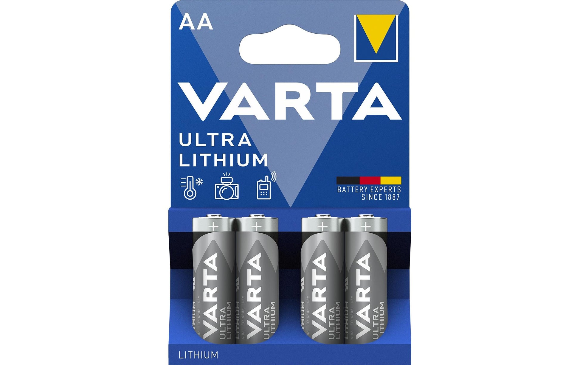 Varta Akku 1,5 V 2900 mAh 4,35 Wh Lithium-Mangandioxid – für Geräte