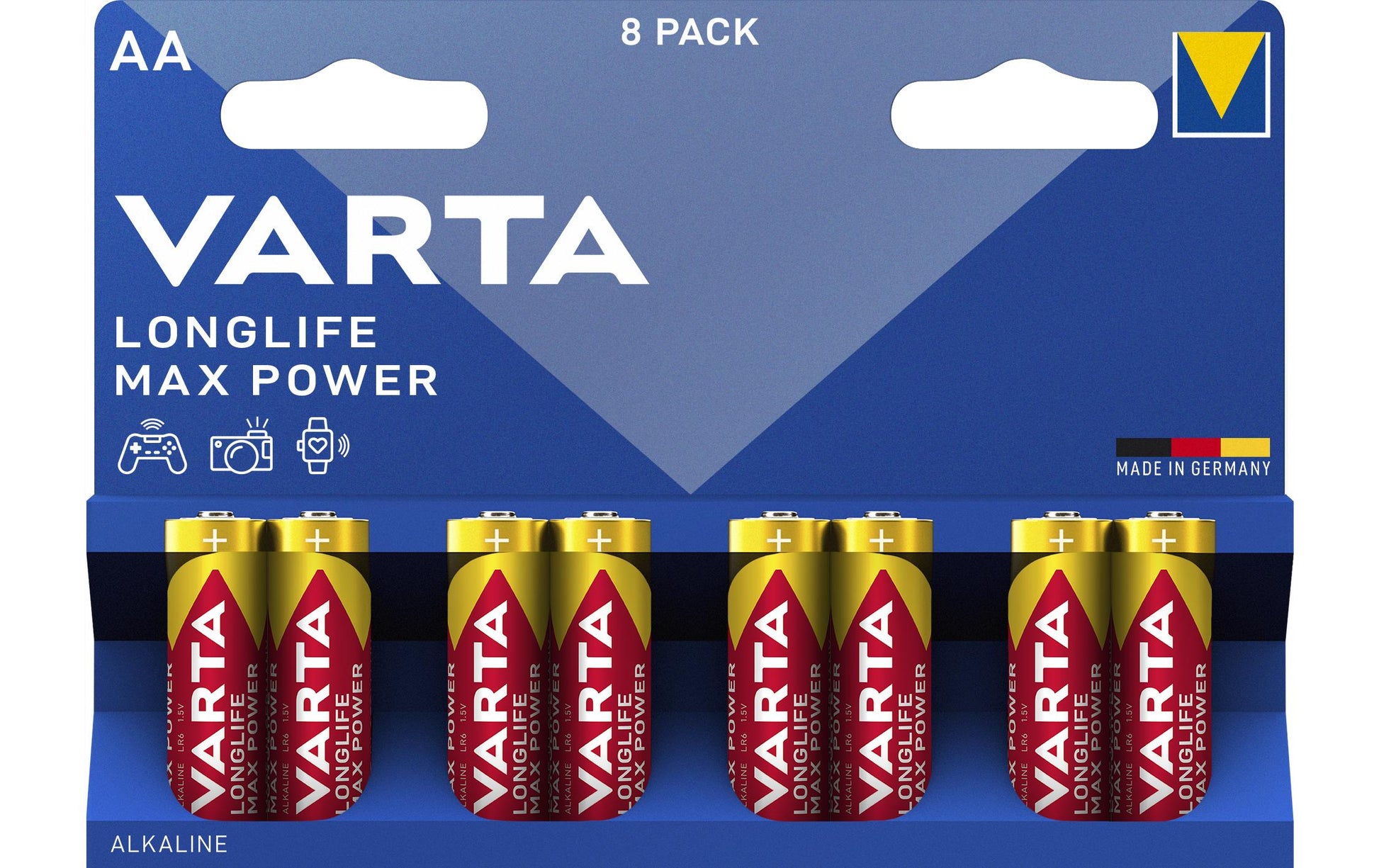 Varta AA Batterien, Alkaline, 1,5 V – 8 Stk.