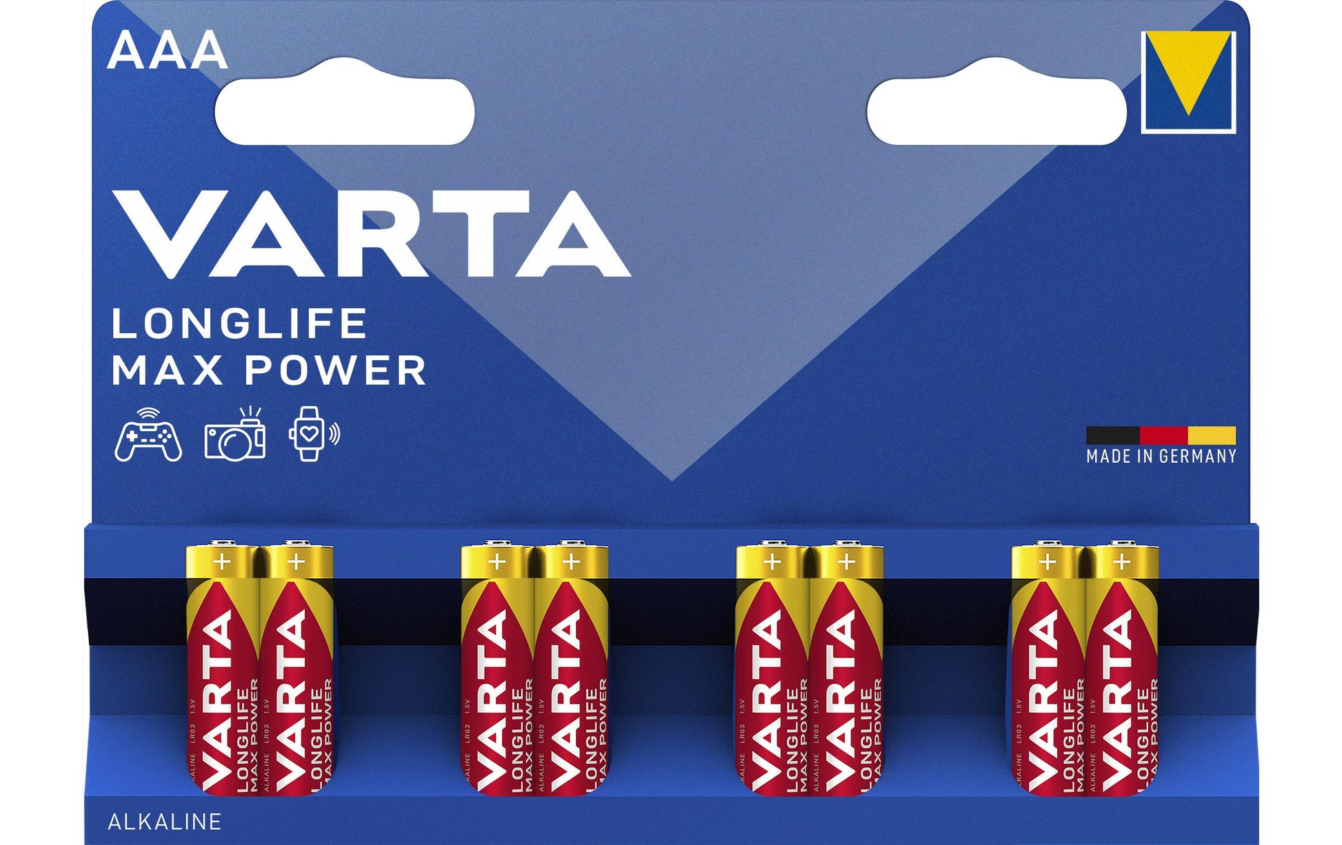 Varta AAA Batterien, Alkaline, 1,5 V – 8 Stk.