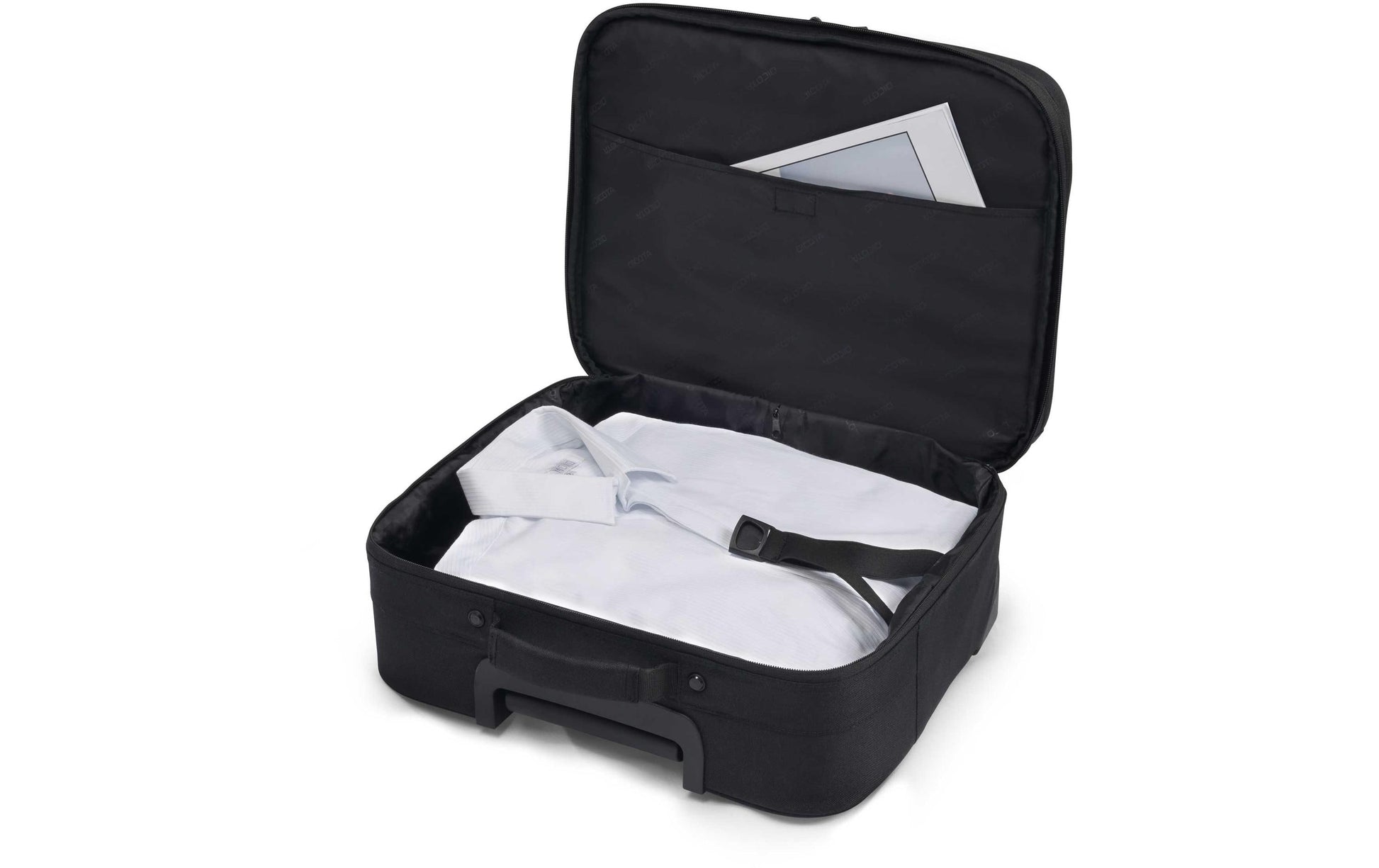 DICOTA Notebook-Tasche für Notebooks bis 15,6" – mit 2 Rollen, verschliessbar – Schwarz