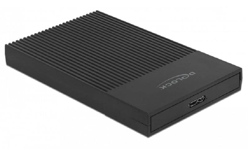 DeLOCK 42011 – 1-Bay Gehäuse – für 2,5" HDD/SSD, SATA III, Micro-USB 3.0