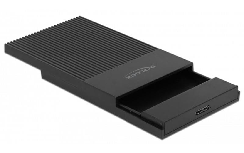 DeLOCK 42011 – 1-Bay Gehäuse – für 2,5" HDD/SSD, SATA III, Micro-USB 3.0