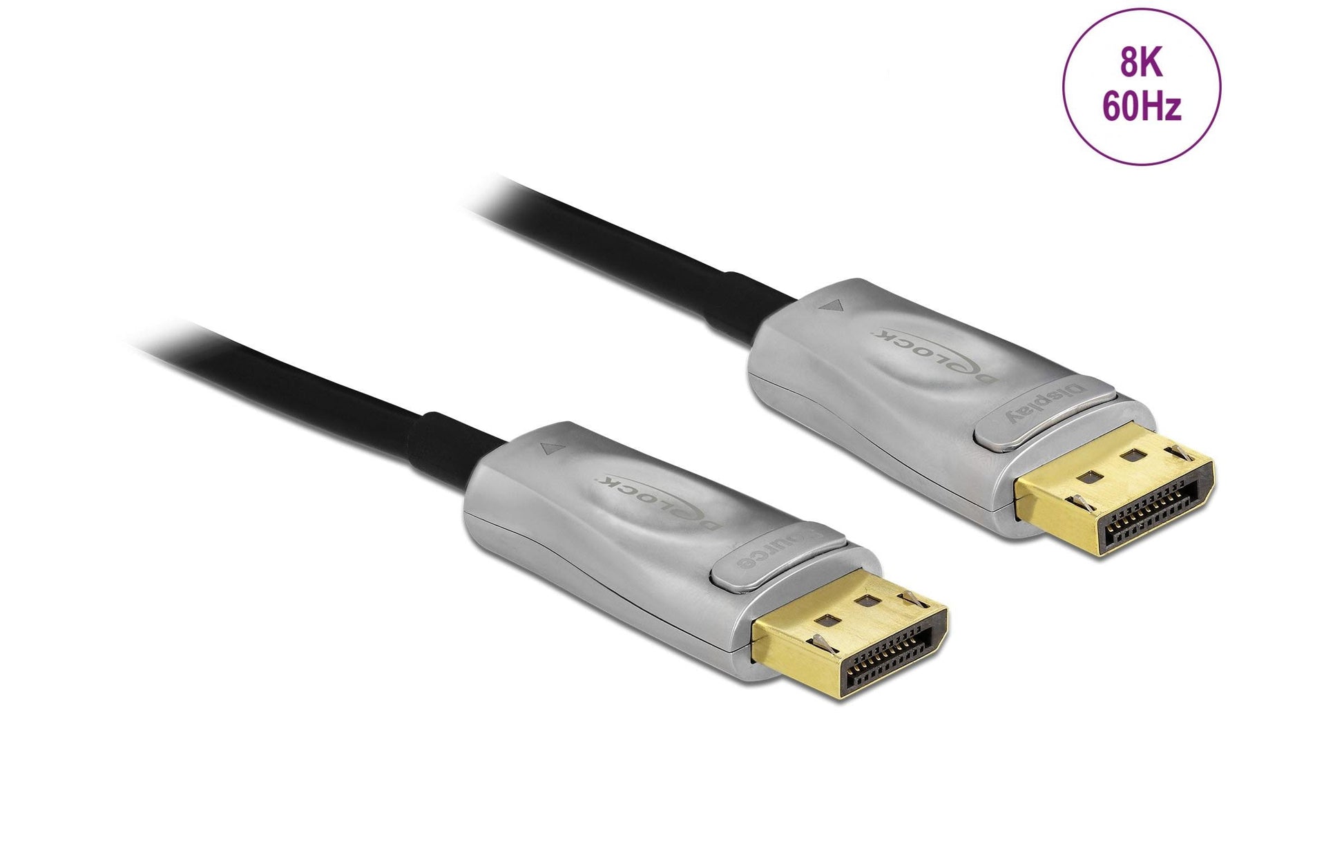 DeLOCK DisplayPort-DisplayPort-Kabel – 100 m, DisplayPort 1.4, schwarz