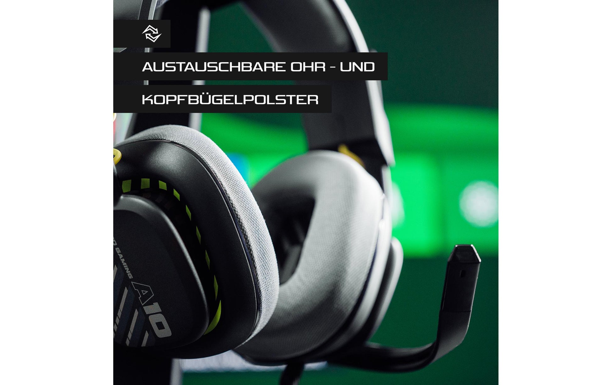 ASTRO Gaming A10 – Over-Ear Gaming-Headset – Flip-to-Mute Boom-Mikrofon, 32 mm Treiber – Schwarz – für PS