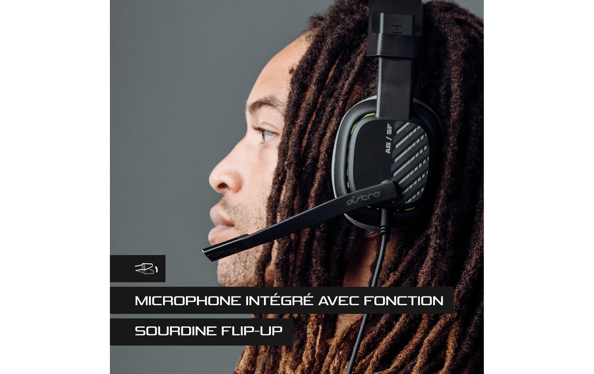 ASTRO Gaming A10 – Over-Ear Gaming-Headset – Flip-to-Mute Boom-Mikrofon, 32 mm Treiber – Schwarz – für PS