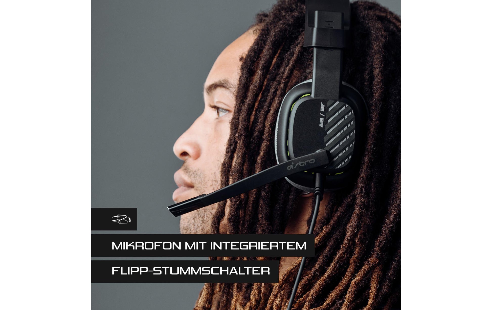 ASTRO Gaming A10 – Over-Ear Gaming-Headset – Flip-to-Mute Boom-Mikrofon, 32 mm Treiber – Schwarz – für PS