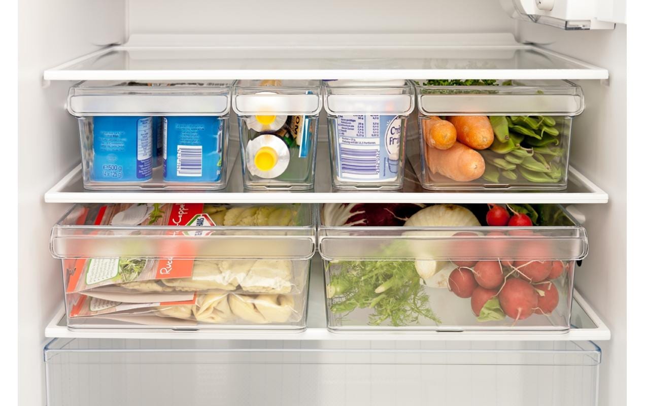 Rotho Kühlschrank-Organizer Loft – 3,1 l – Henkel, spülmaschinenfest – Kunststoff – transparent