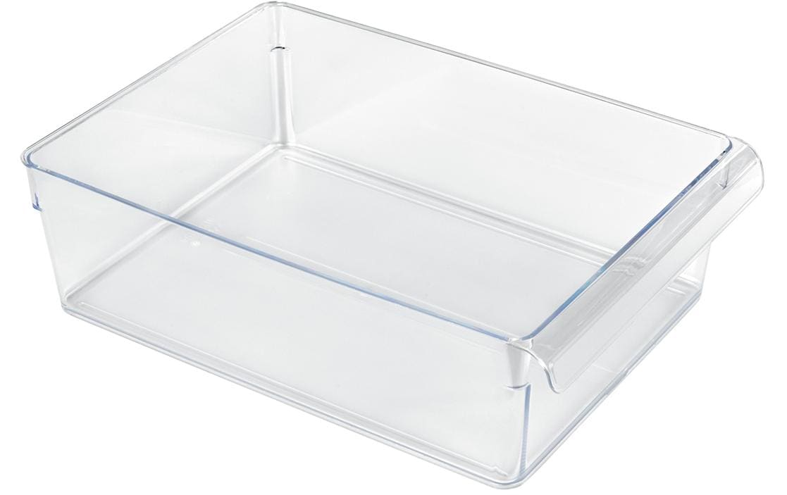 Rotho Kühlschrank-Organizer Loft – 5 l – mit Henkel, spülmaschinenfest – Kunststoff – transparent – 22 × 9 × 3