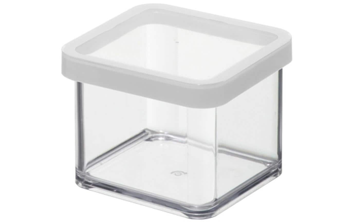 Rotho Vorratsdose Loft – 0,5 l – rechteckig – Kunststoff – transparent – 10 × 7 × 10 cm