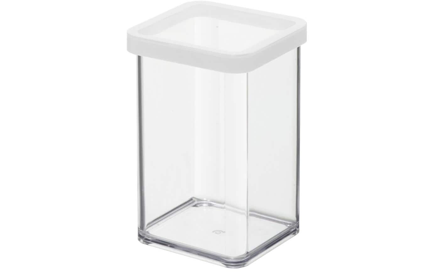 Rotho Vorratsdose Loft – 1 l – quadratisch – 10 × 14 × 10 cm – Kunststoff – transparent