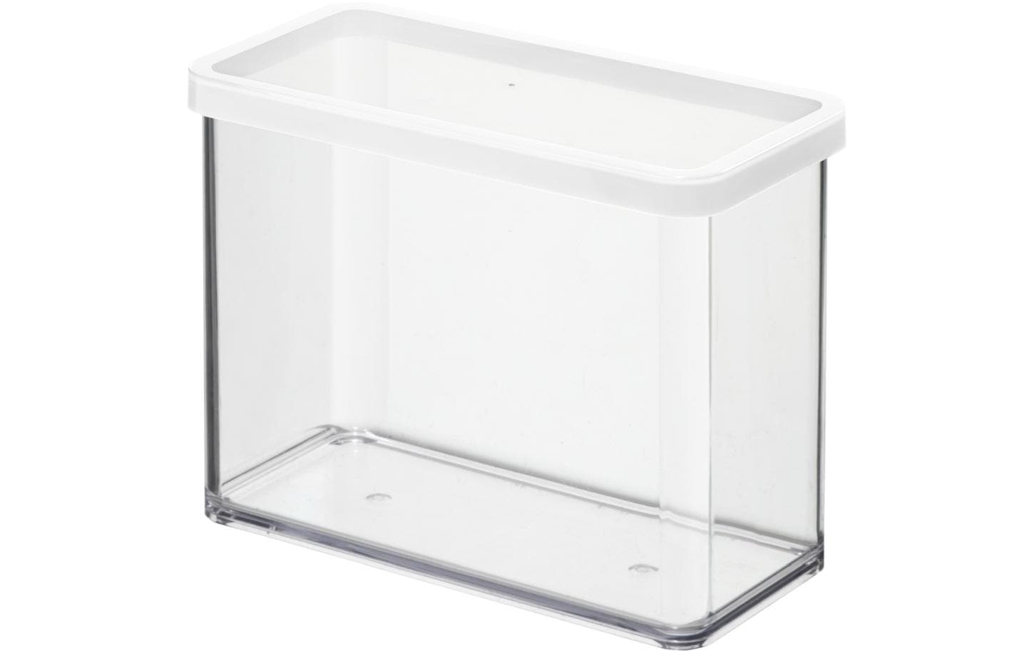 Rotho Vorratsdose Loft – 2,1 l – rechteckig – 20 × 14,2 × 10 cm – Kunststoff – transparent
