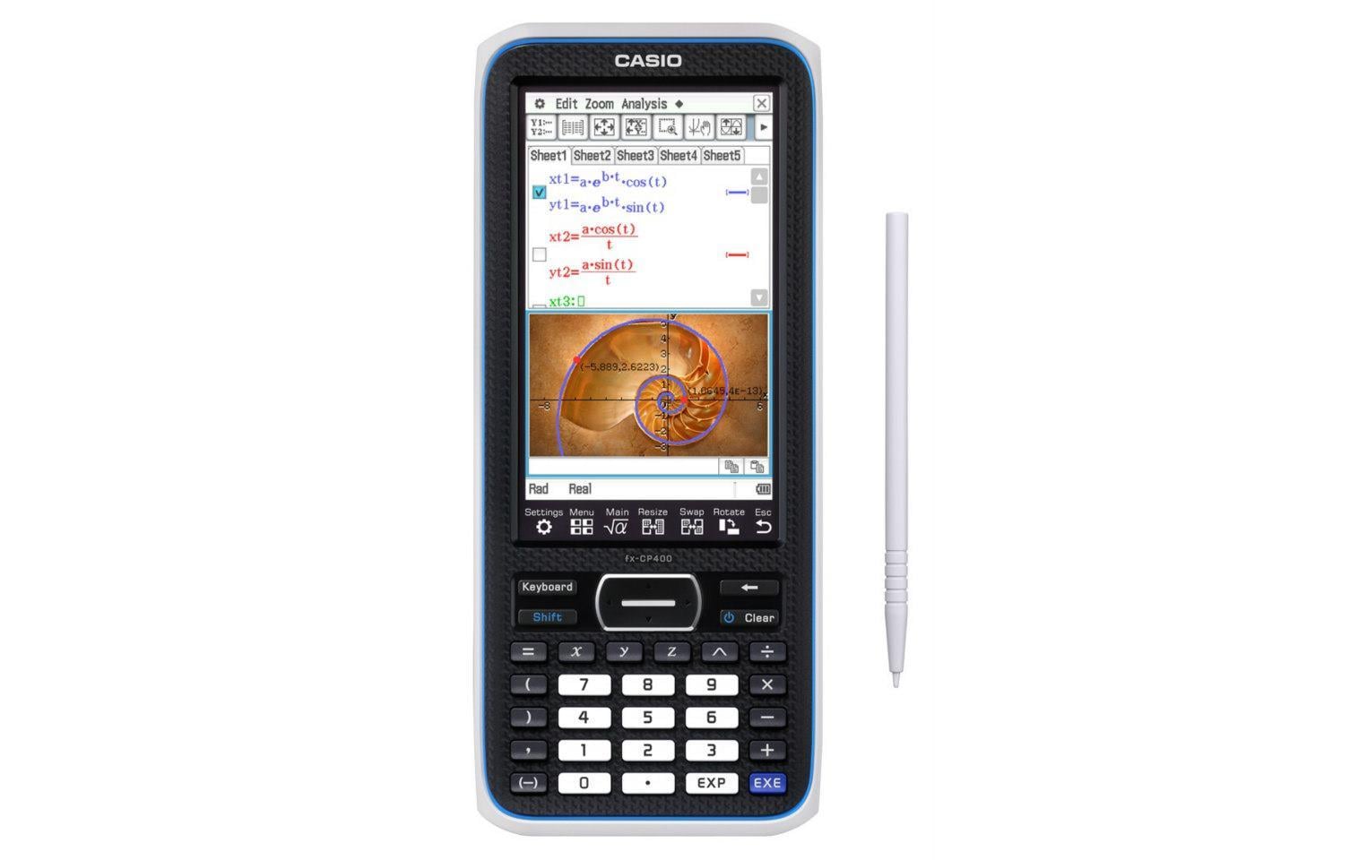 Casio Taschenrechner ClassPad FX-CP400 – Farb-LCD, Batterie