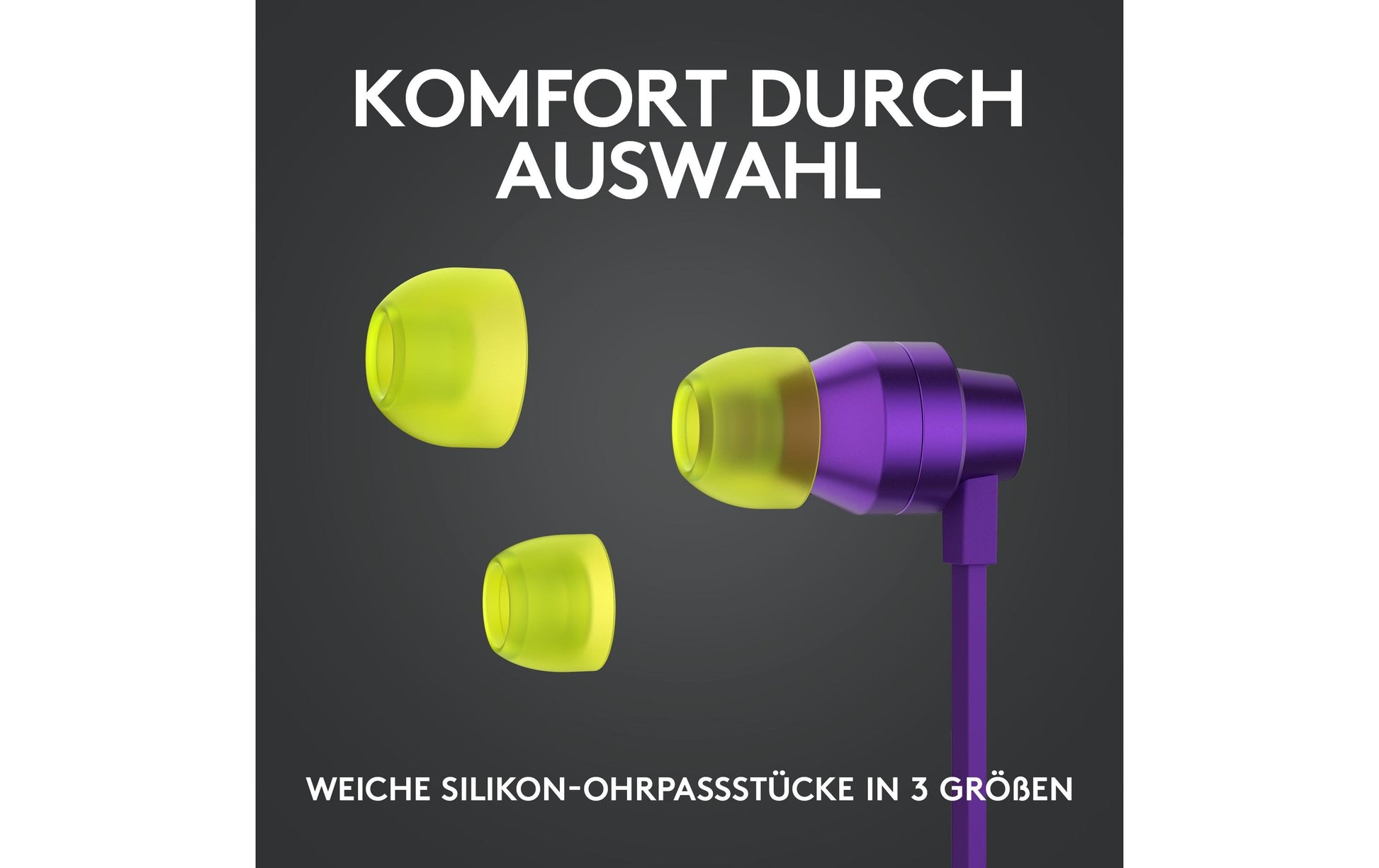 Logitech G G333 Gaming-Headset – In-Ear, Stereo, Kabelgebunden, 3,5 mm Klinke, Violett