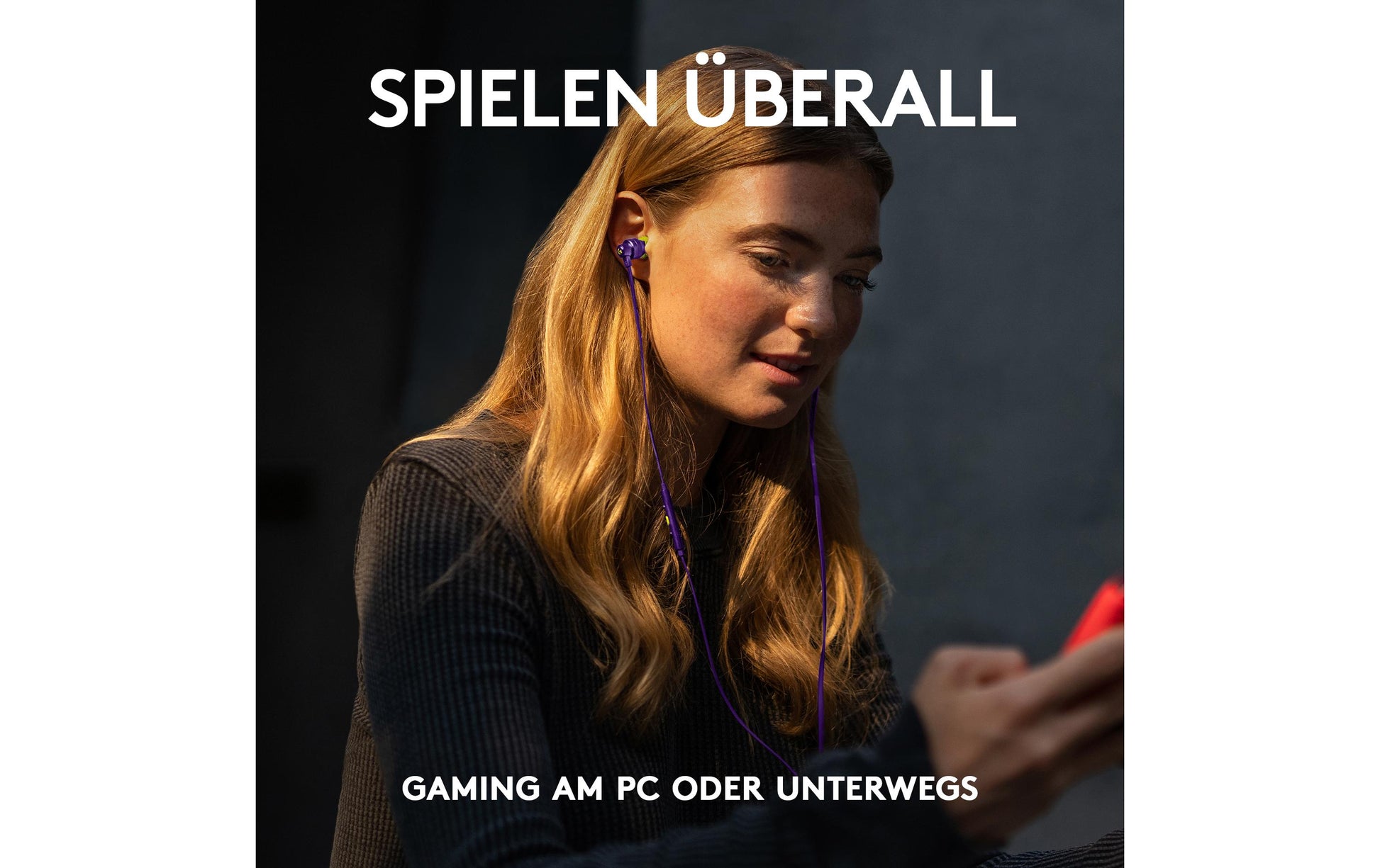 Logitech G G333 Gaming-Headset – In-Ear, Stereo, Kabelgebunden, 3,5 mm Klinke, Violett