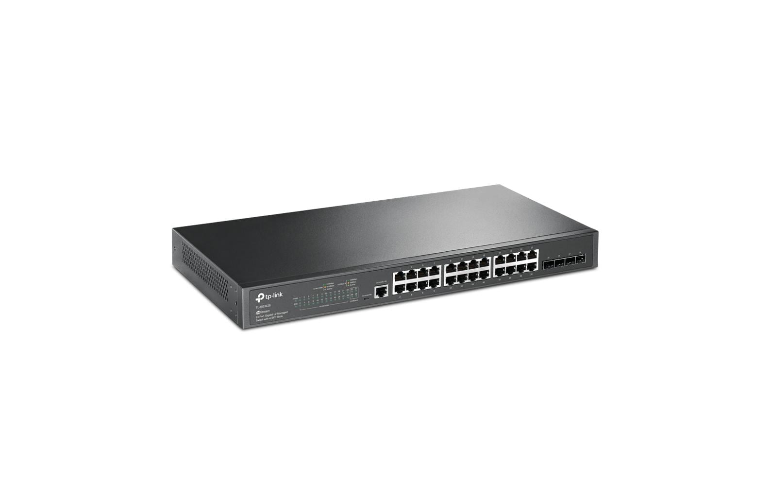 TP-Link SG3428 – Verwalteter L2/L3 Switch – 24× 1G, 4× SFP, 19", 1U