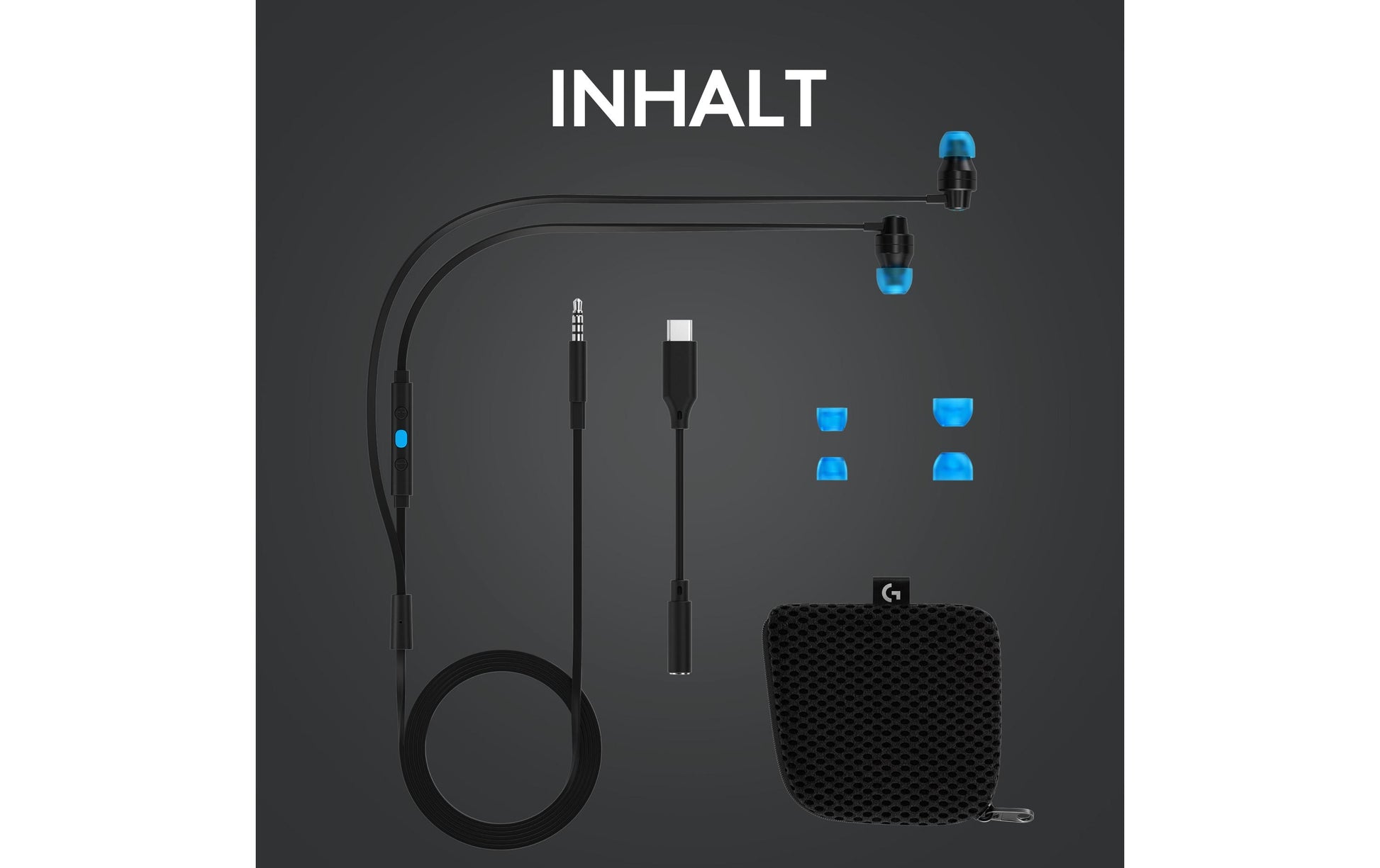Logitech G G333 Gaming-Headset – In-Ear, Kabelgebunden, 3,5 mm Klinke, für PC, Xbox, PlayStation und mehr, Schwarz