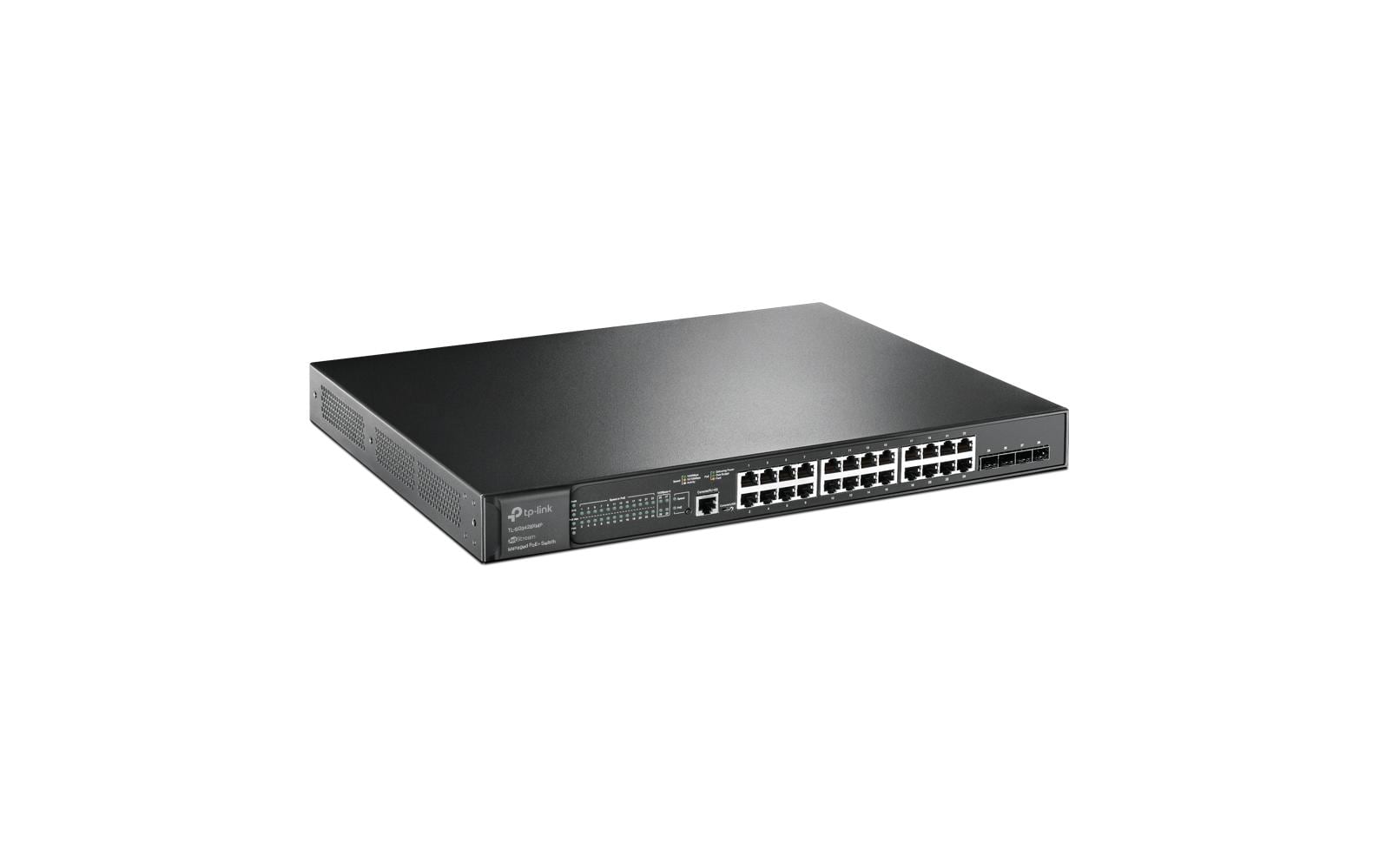 TP-Link SG3428XMP – Managed L2+ Switch – 24× 1G, 4× SFP+, PoE+, PoE Budget 384 W, 1U