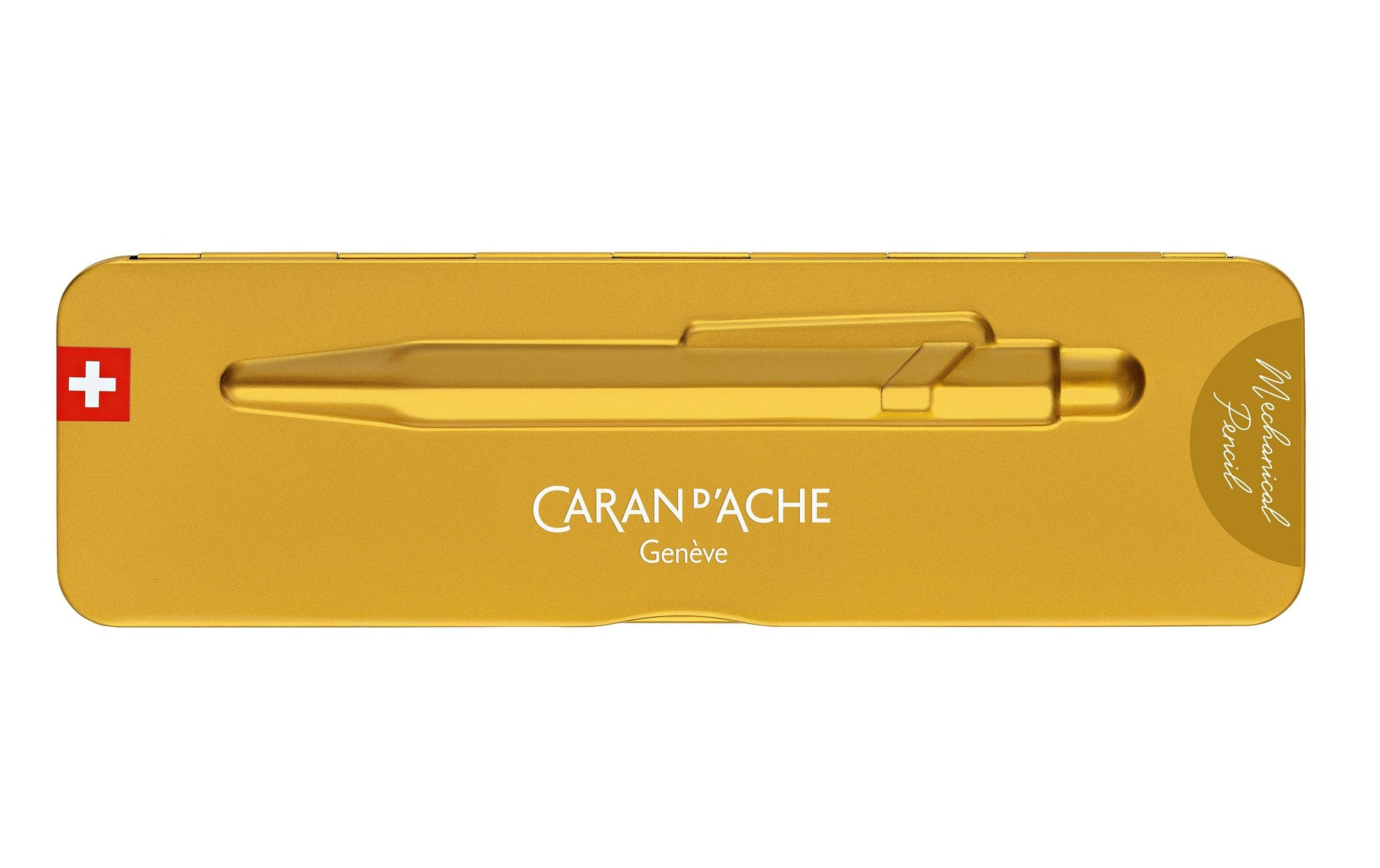 Caran d-Ache Caran d'Ache 849 Premium Goldbar Druckbleistift – 0,7 mm – Aluminium – Gold – Mit Radierer